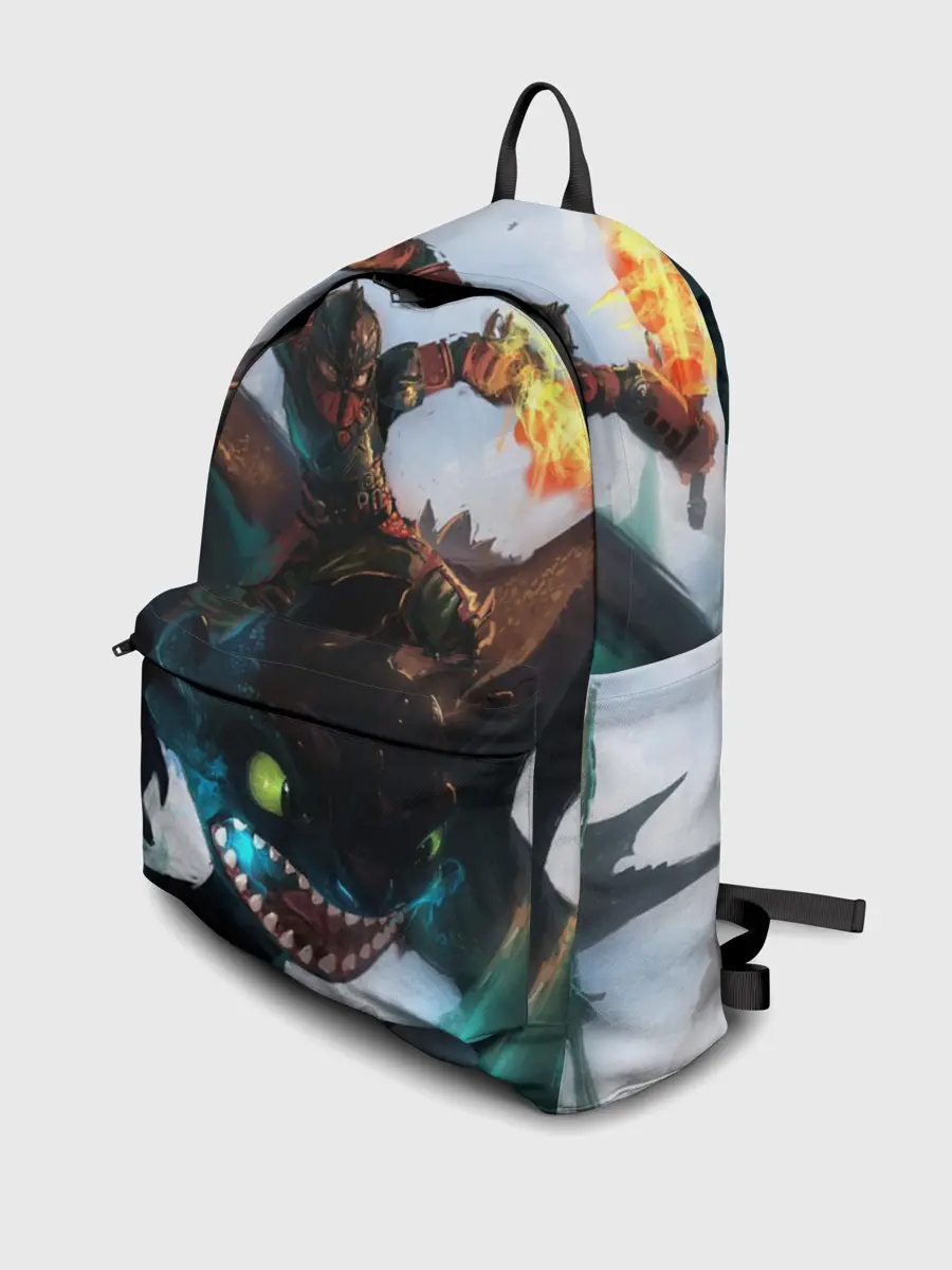 Рюкзак джинсовый / как приручить дракона