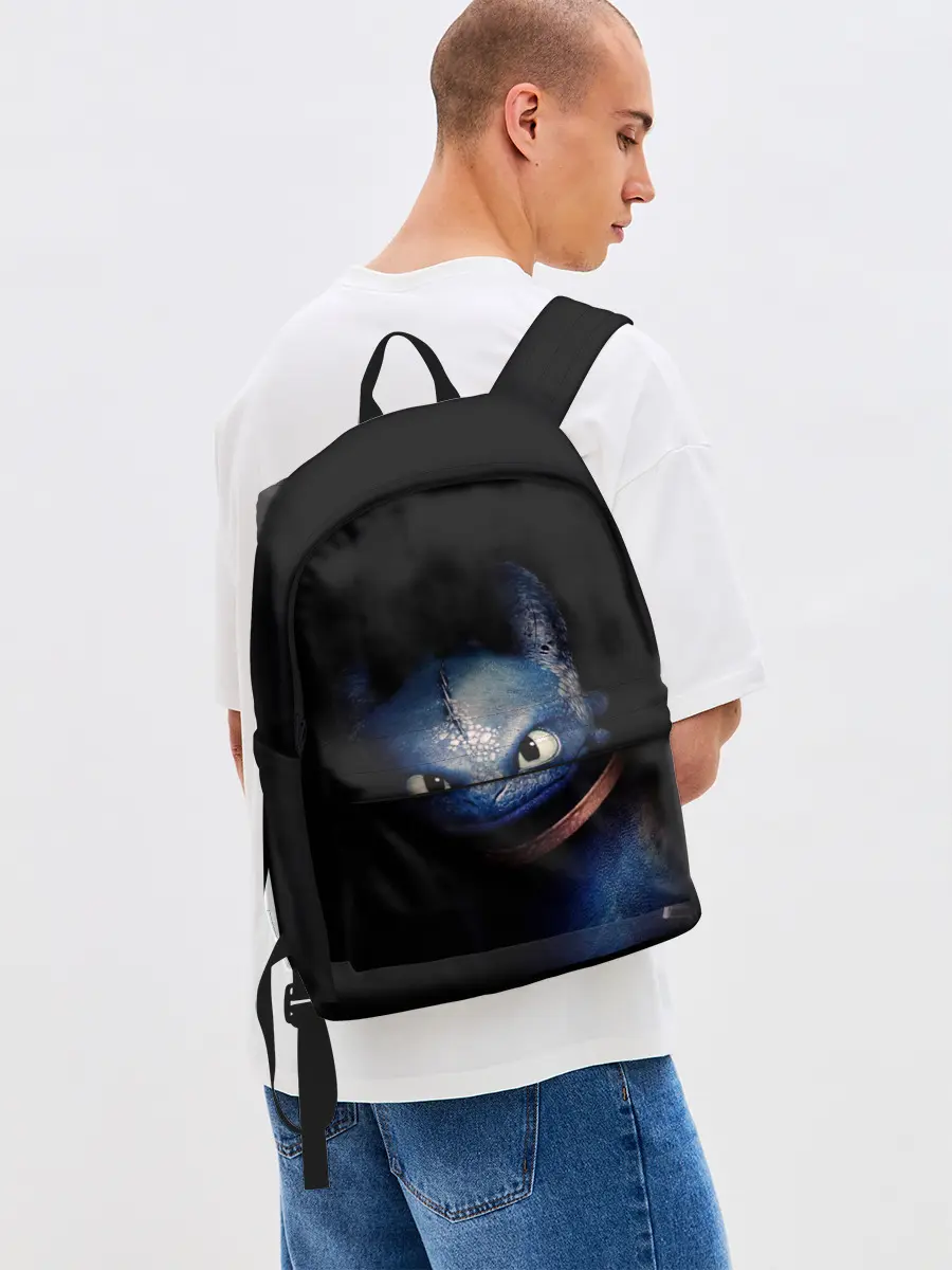 Рюкзак джинсовый / как приручить дракона