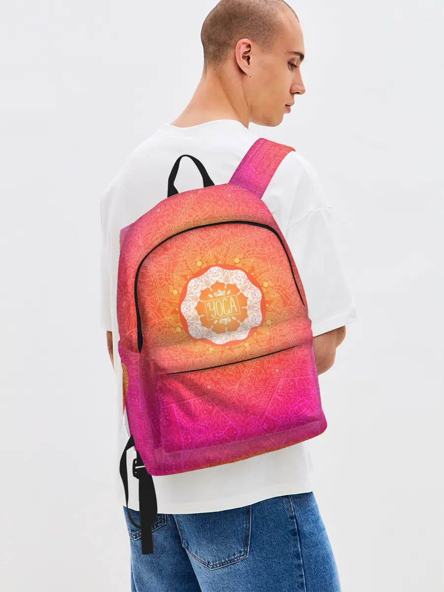 Рюкзак джинсовый / Солнечная мандала