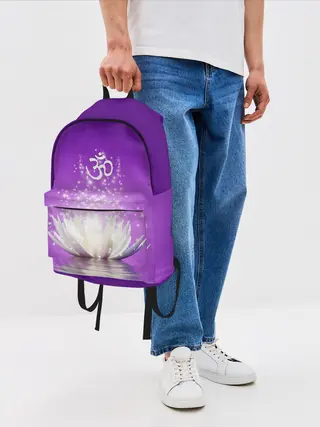 Рюкзак джинсовый / Лотос просветления