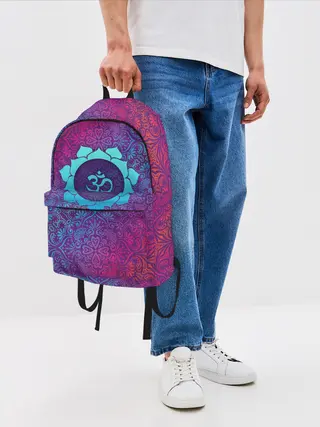 Рюкзак джинсовый / Роскошный Ом