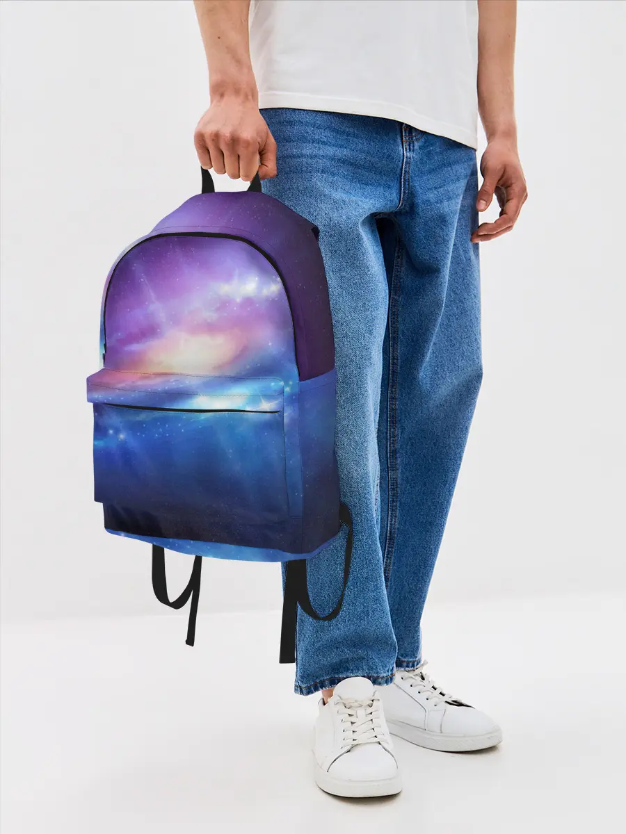 Рюкзак джинсовый / Абстракция космоса