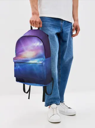 Рюкзак джинсовый / Абстракция космоса