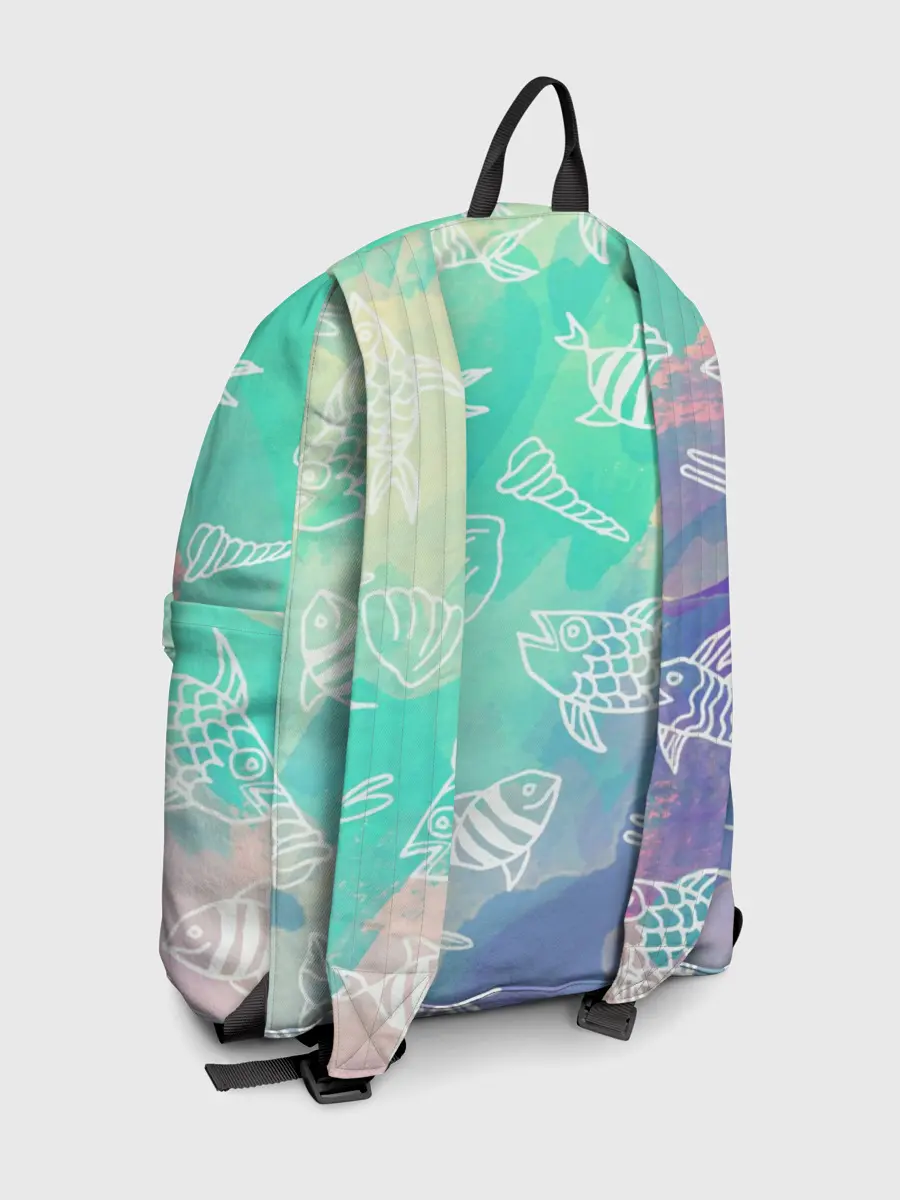 Рюкзак джинсовый / Рыбы