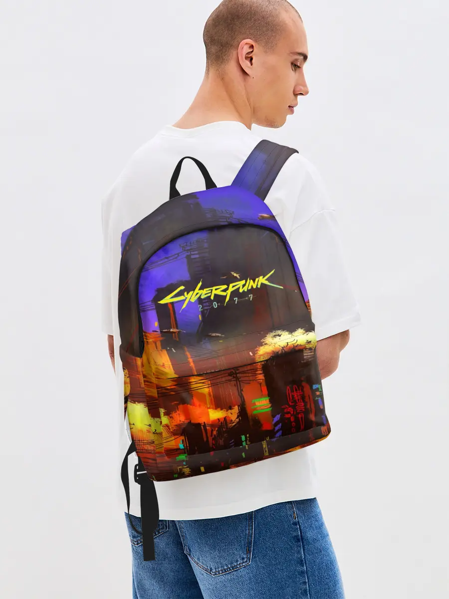 Рюкзак джинсовый / Cyber Punk 2077