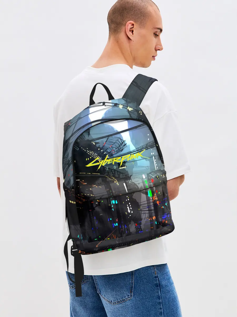 Рюкзак джинсовый / Cyber Punk 2077