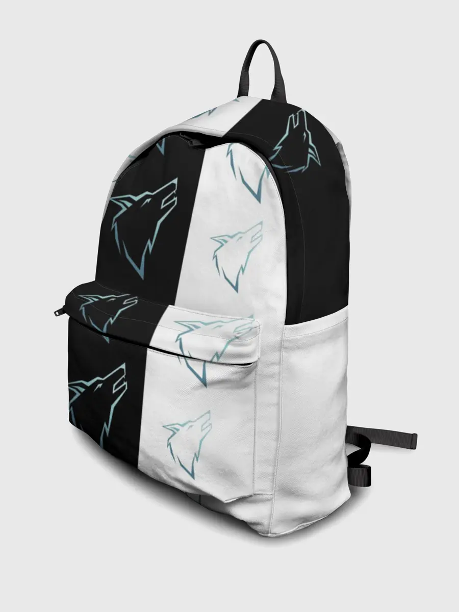 Рюкзак джинсовый / Волк среди волков