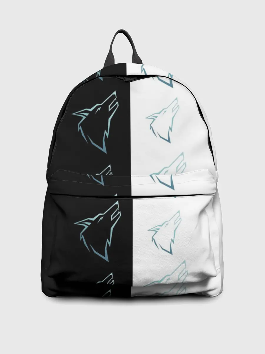 Рюкзак джинсовый / Волк среди волков