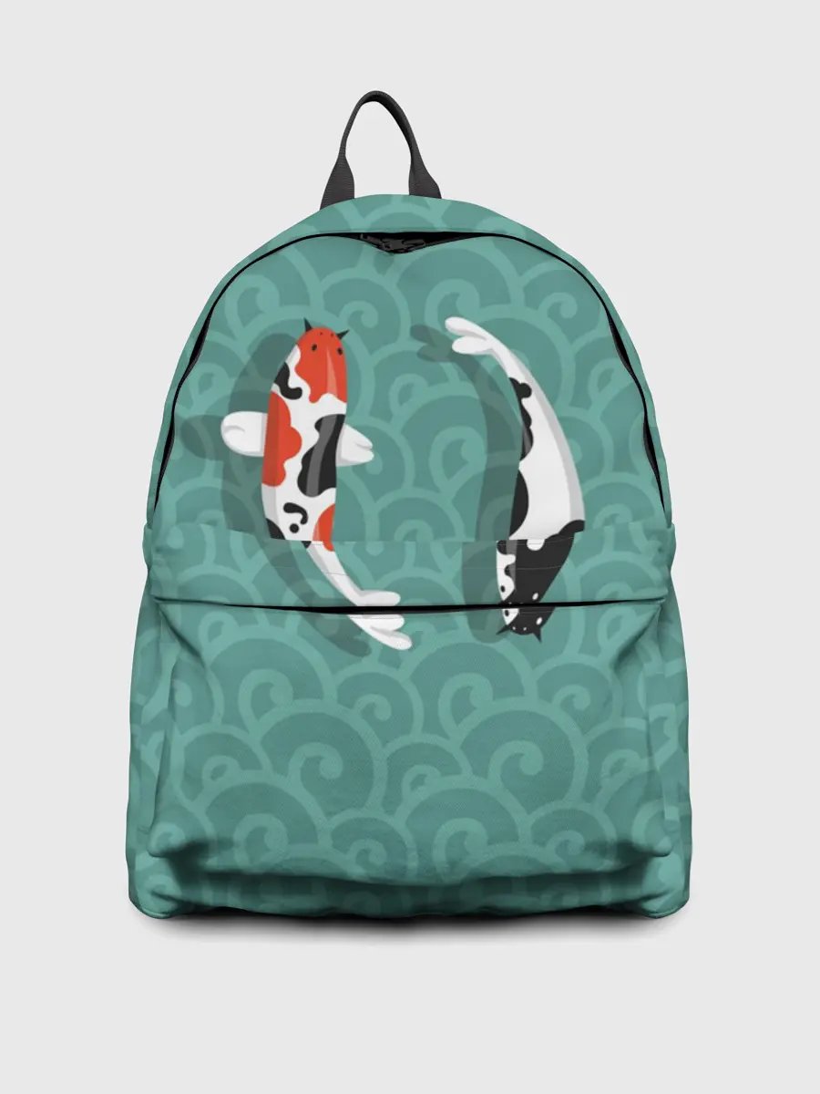 Рюкзак джинсовый / Японские рыбки