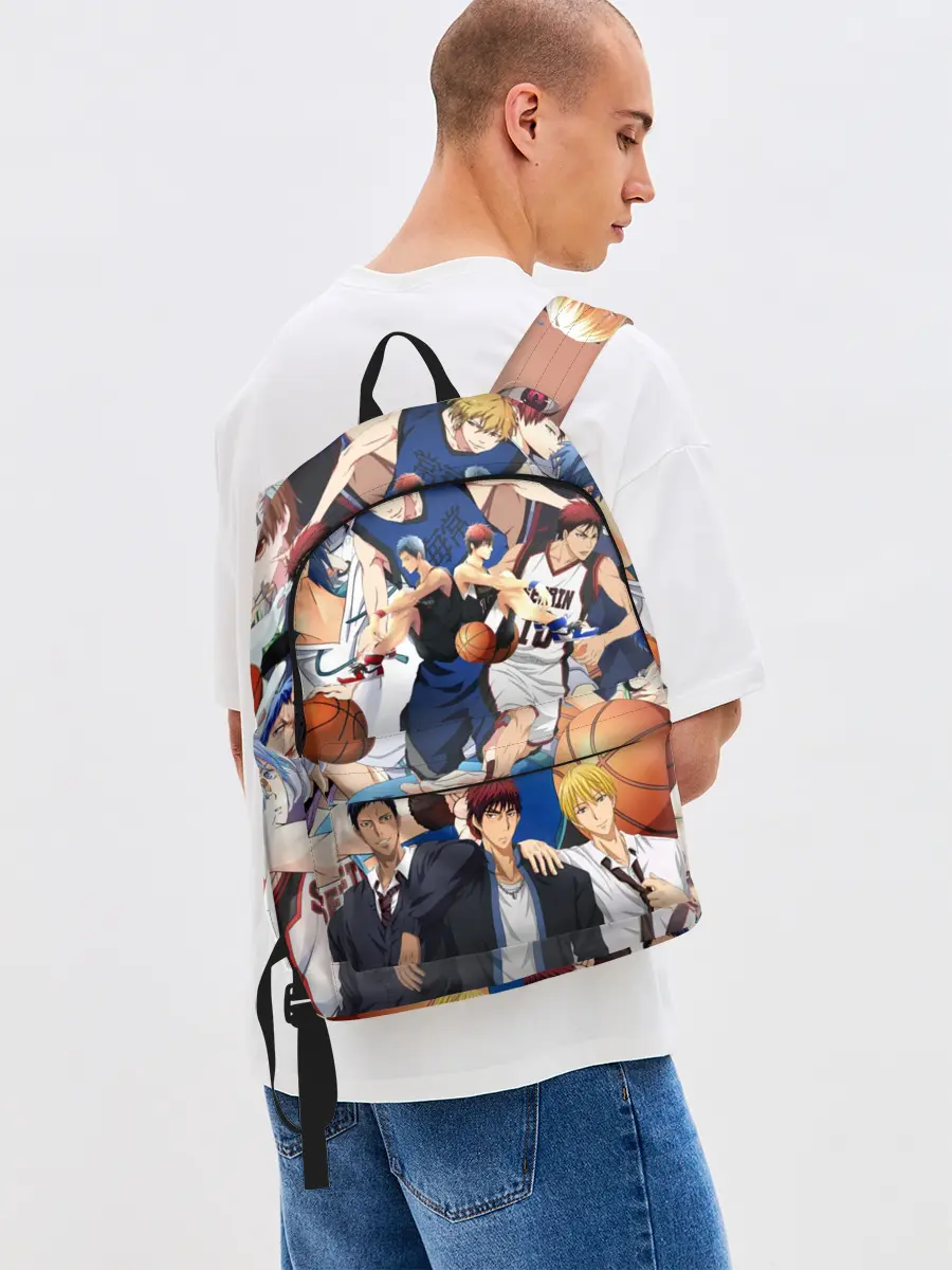 Рюкзак джинсовый / Kuroko no Basket паттерн