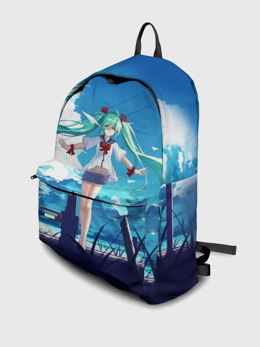 Рюкзак джинсовый / Хацунэ Мику под летним небом