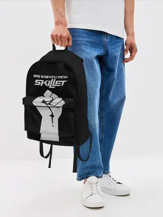 Рюкзак джинсовый / Rise in revolution - Skillet