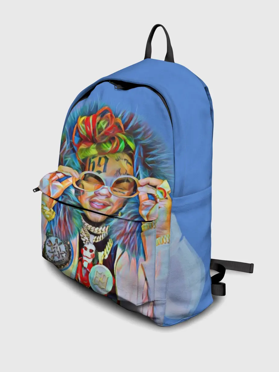 Рюкзак джинсовый / 6IX9INE SWAG