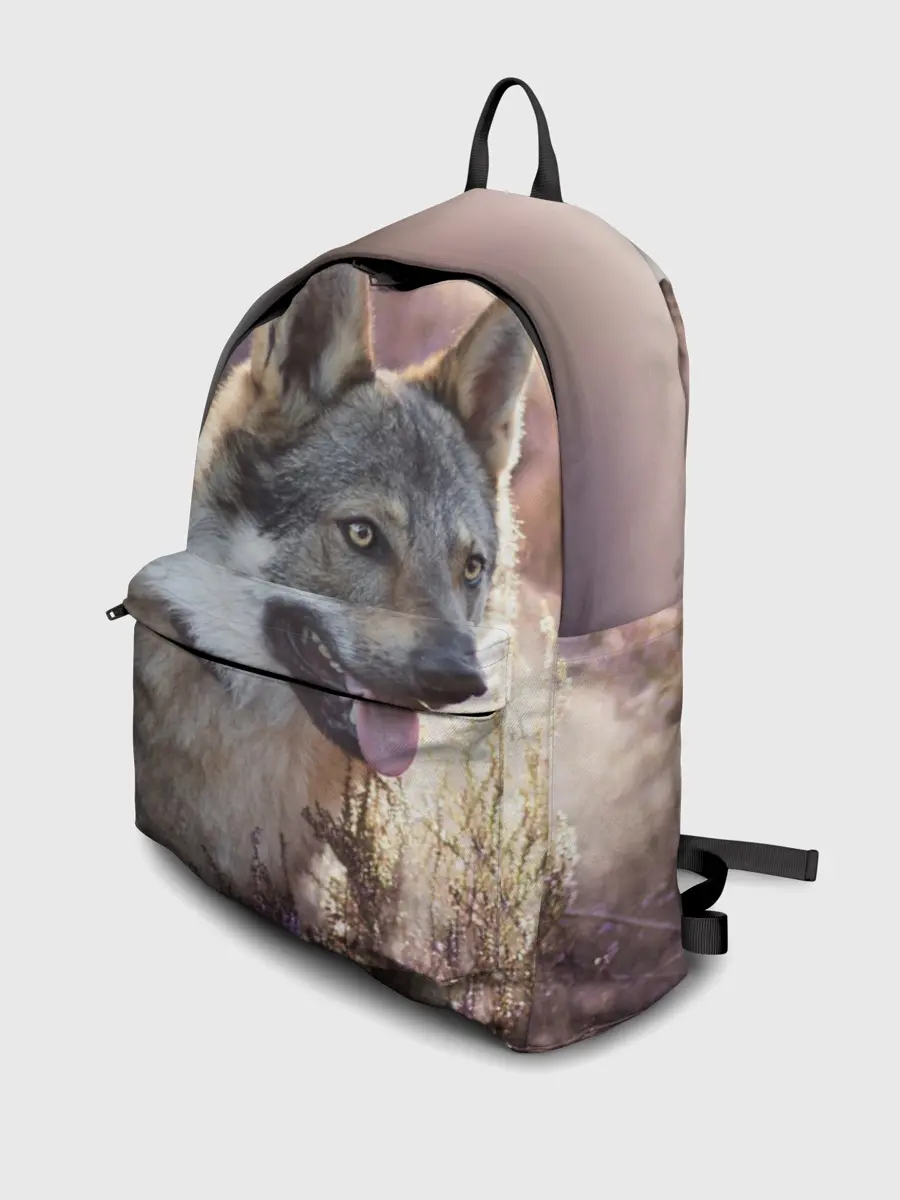 Рюкзак джинсовый / Волк