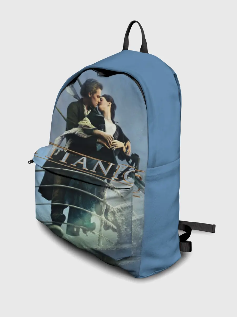 Рюкзак джинсовый / Титаник постер