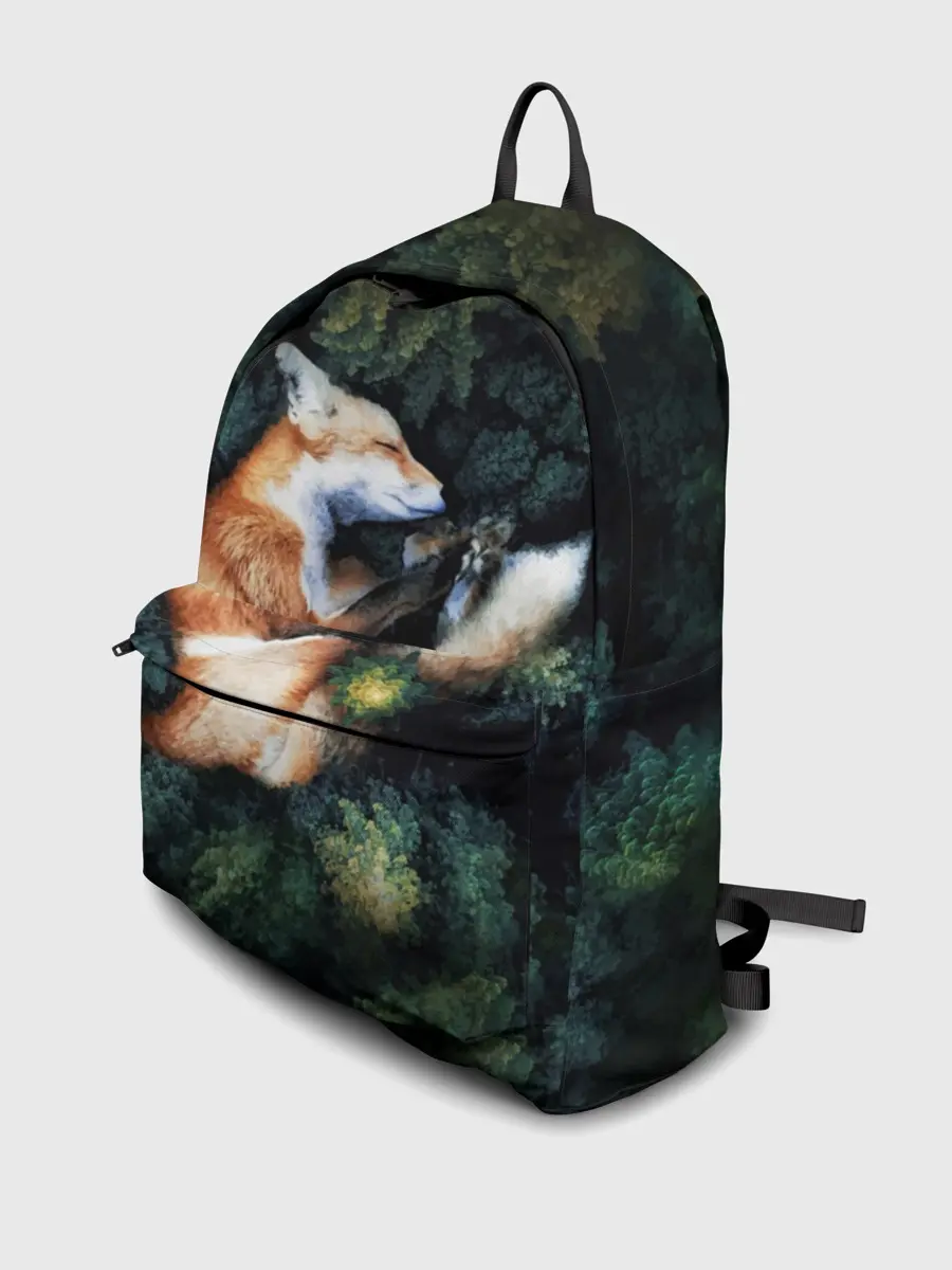 Рюкзак джинсовый / Лисичка в Лесу