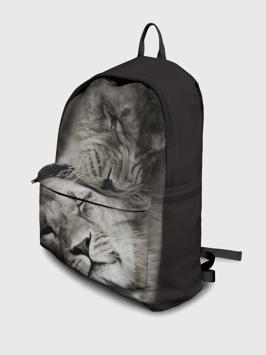 Рюкзак джинсовый / Лев и львица