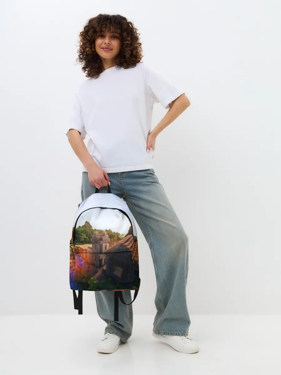 Рюкзак джинсовый / Minecraft