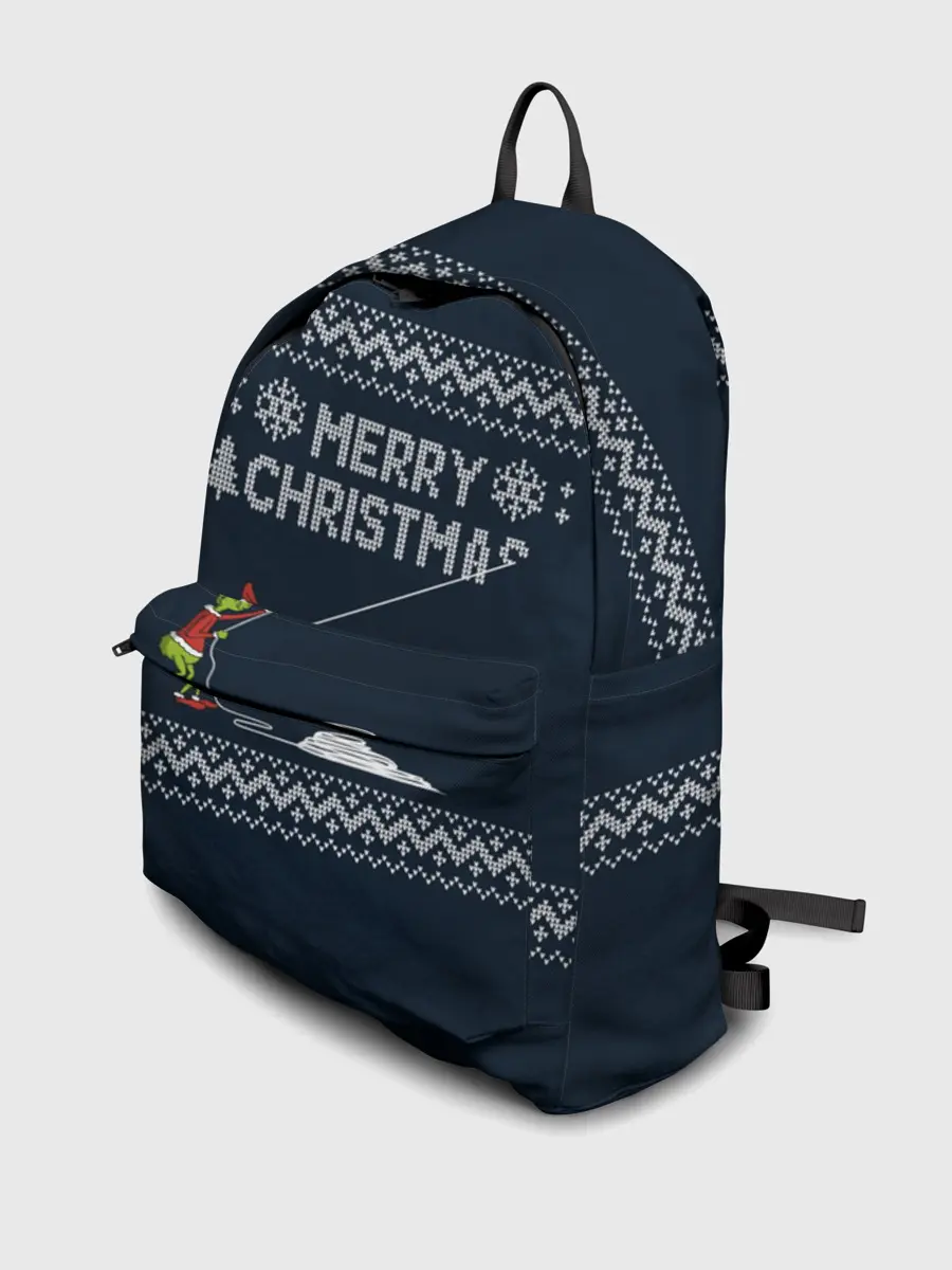 Рюкзак джинсовый / Гринч Вязаный