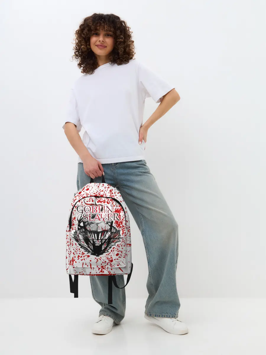 Рюкзак джинсовый / Goblin Slayer blood spots