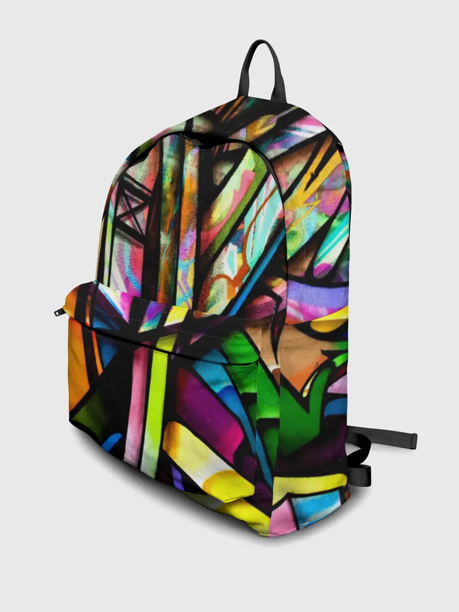 Рюкзак джинсовый / Красочное граффити