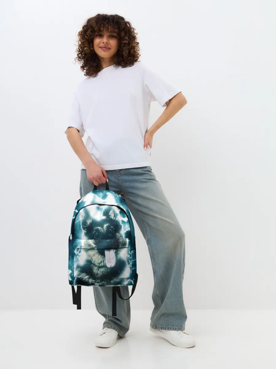 Рюкзак джинсовый / Немецкая овчарка