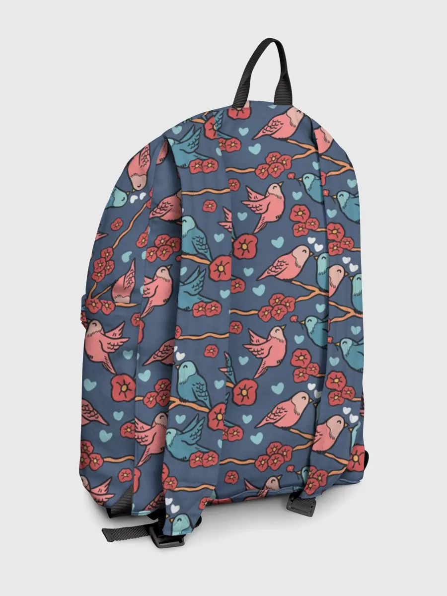 Рюкзак джинсовый / Влюбленные лисички