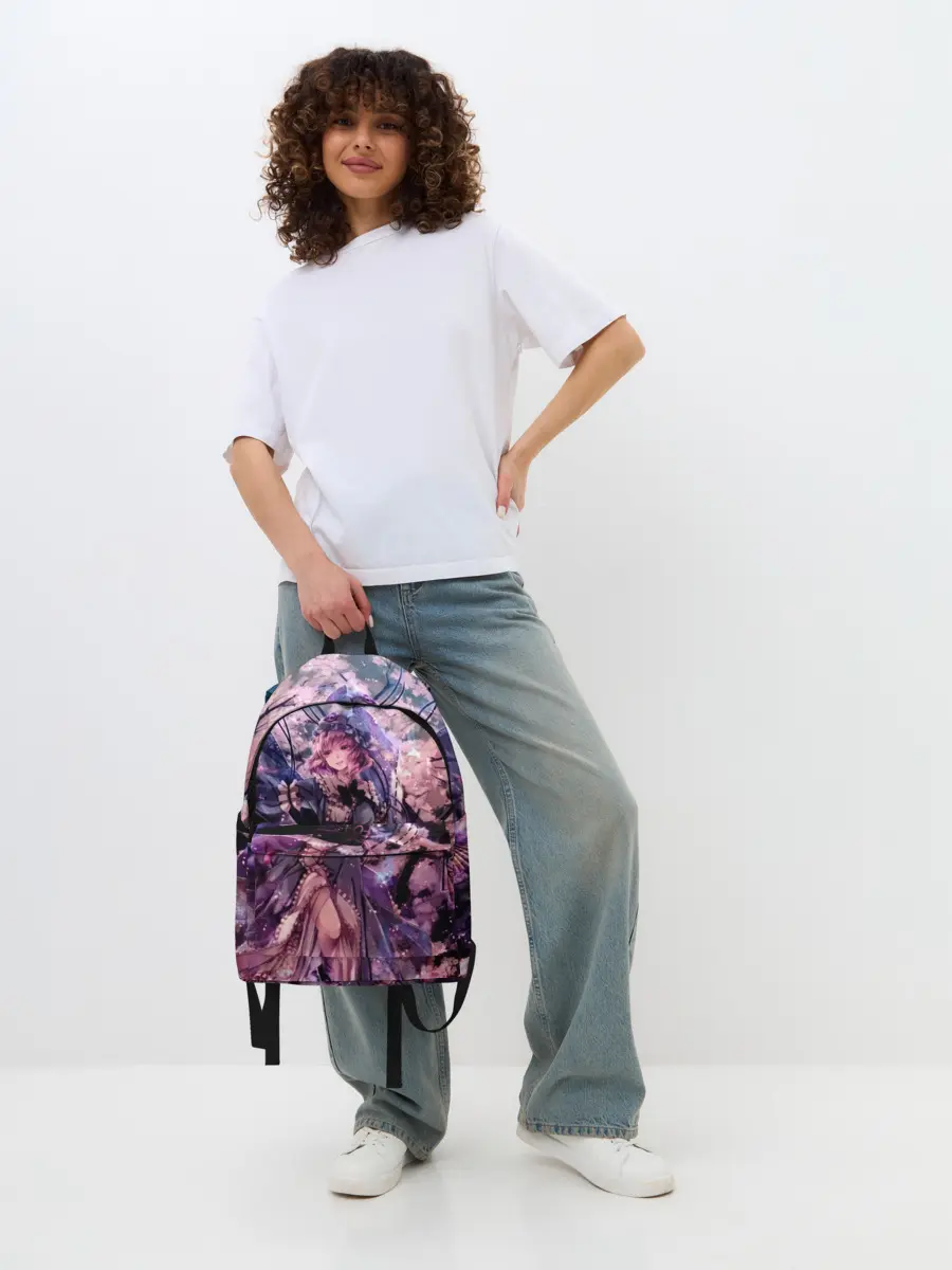 Рюкзак джинсовый / Anime Girl tree