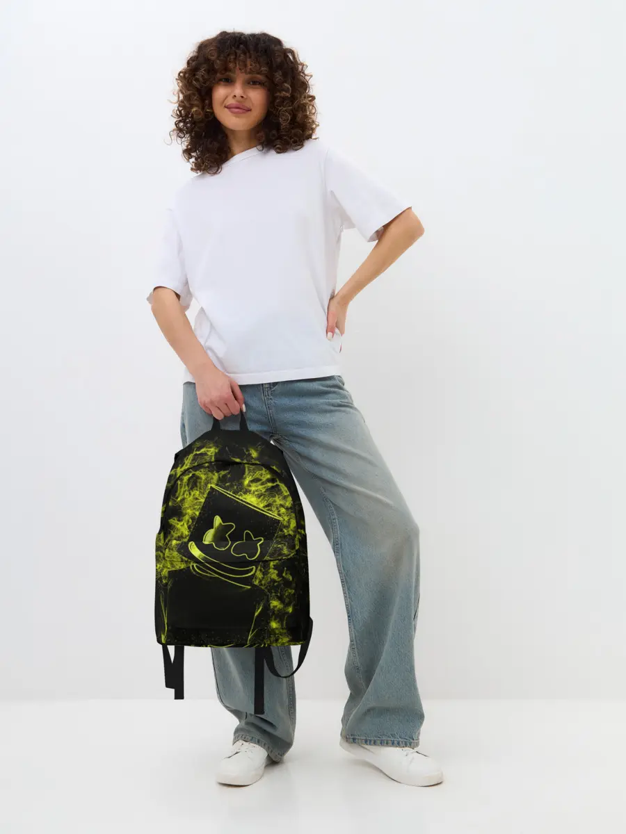 Рюкзак джинсовый / Marshmello