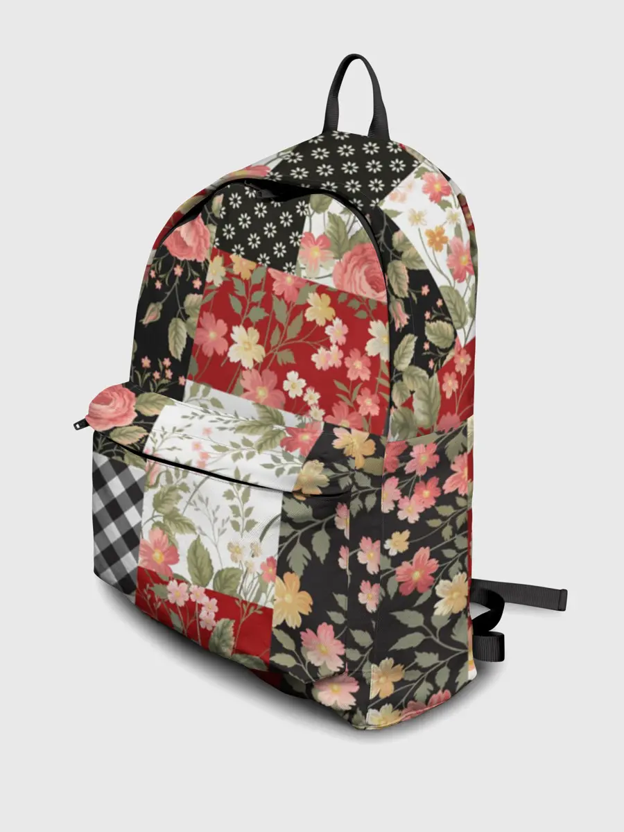 Рюкзак джинсовый / Лоскутный орнамент