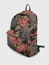 Рюкзак джинсовый / Черепа и розы