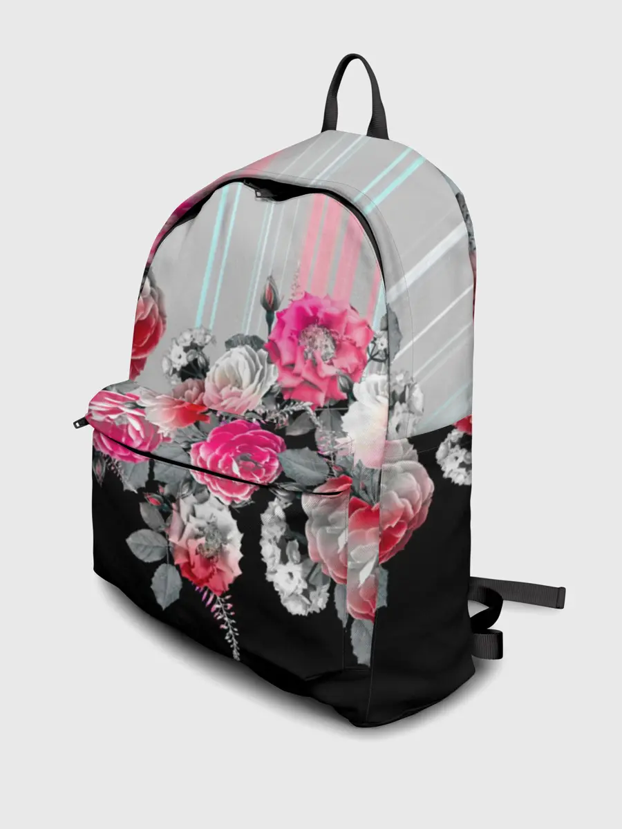 Рюкзак джинсовый / Розы