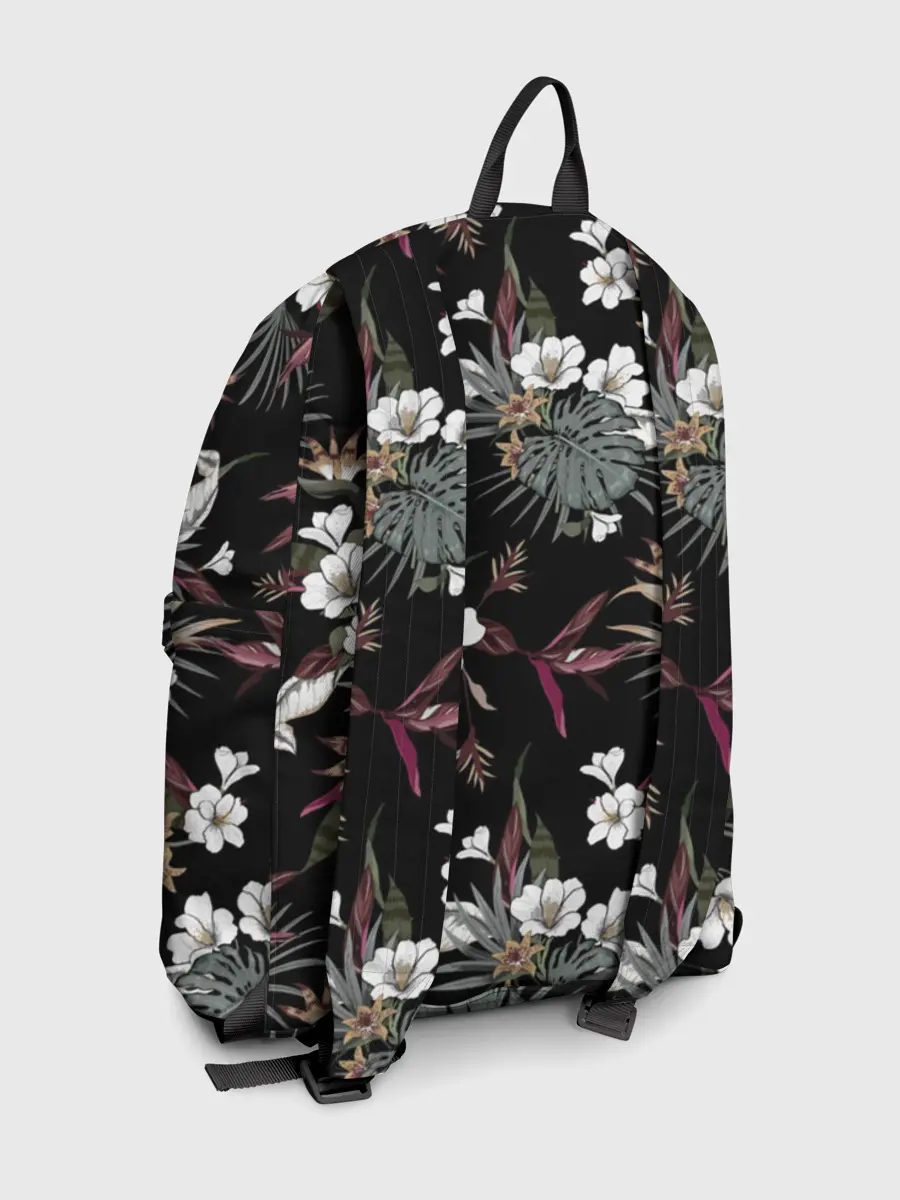 Рюкзак джинсовый / Белые цветы