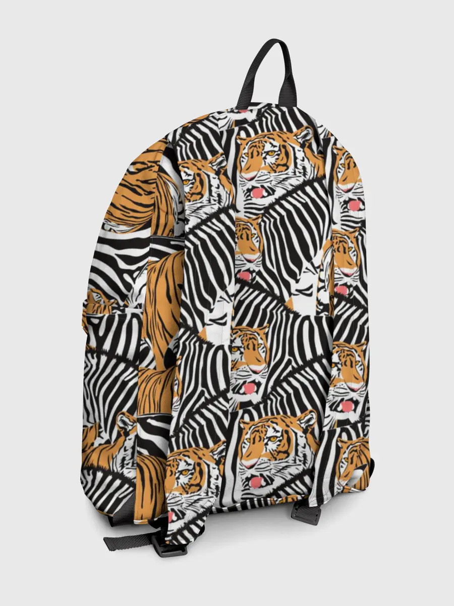Рюкзак джинсовый / Тигры и зебры