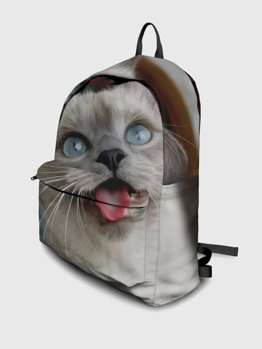 Рюкзак джинсовый / Сиамский котенок