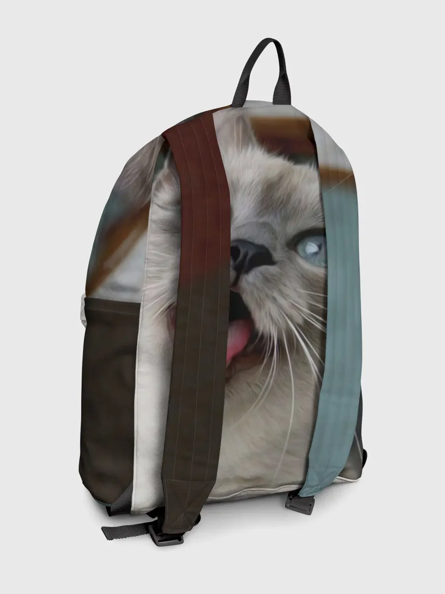 Рюкзак джинсовый / Сиамский котенок