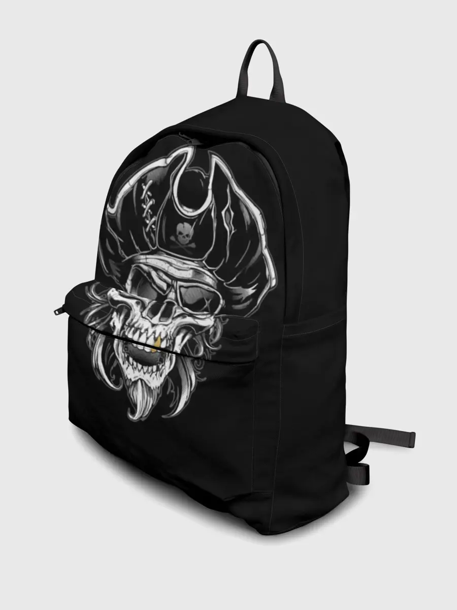 Рюкзак джинсовый / Пиратский череп