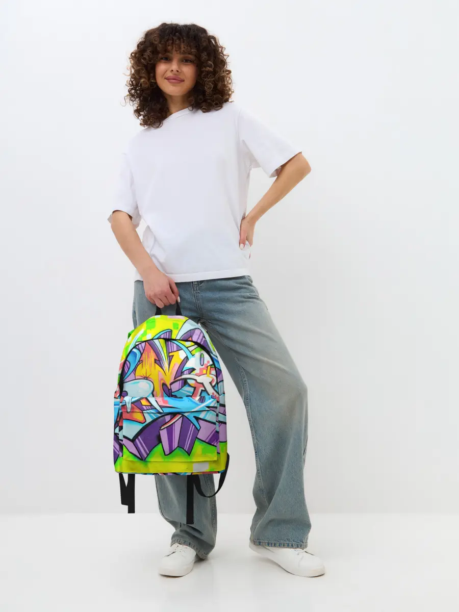 Рюкзак джинсовый / Неоновая кислота