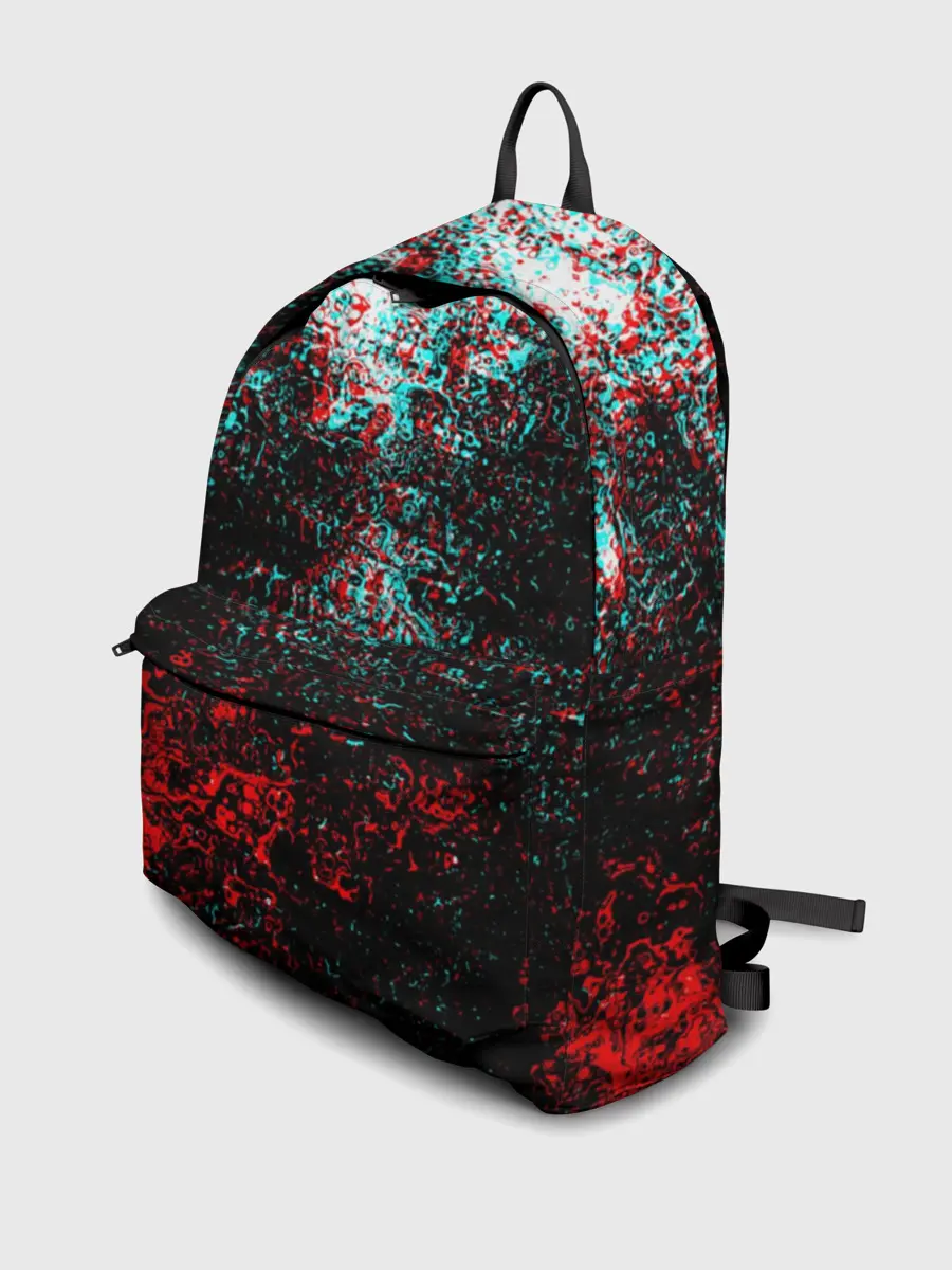 Рюкзак джинсовый / БРЫЗГИ КРАСОК GLITCH