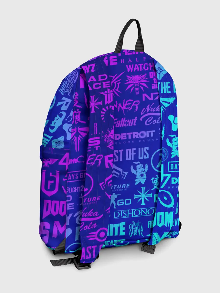 Рюкзак джинсовый / ЛОГОТИПЫ ИГР