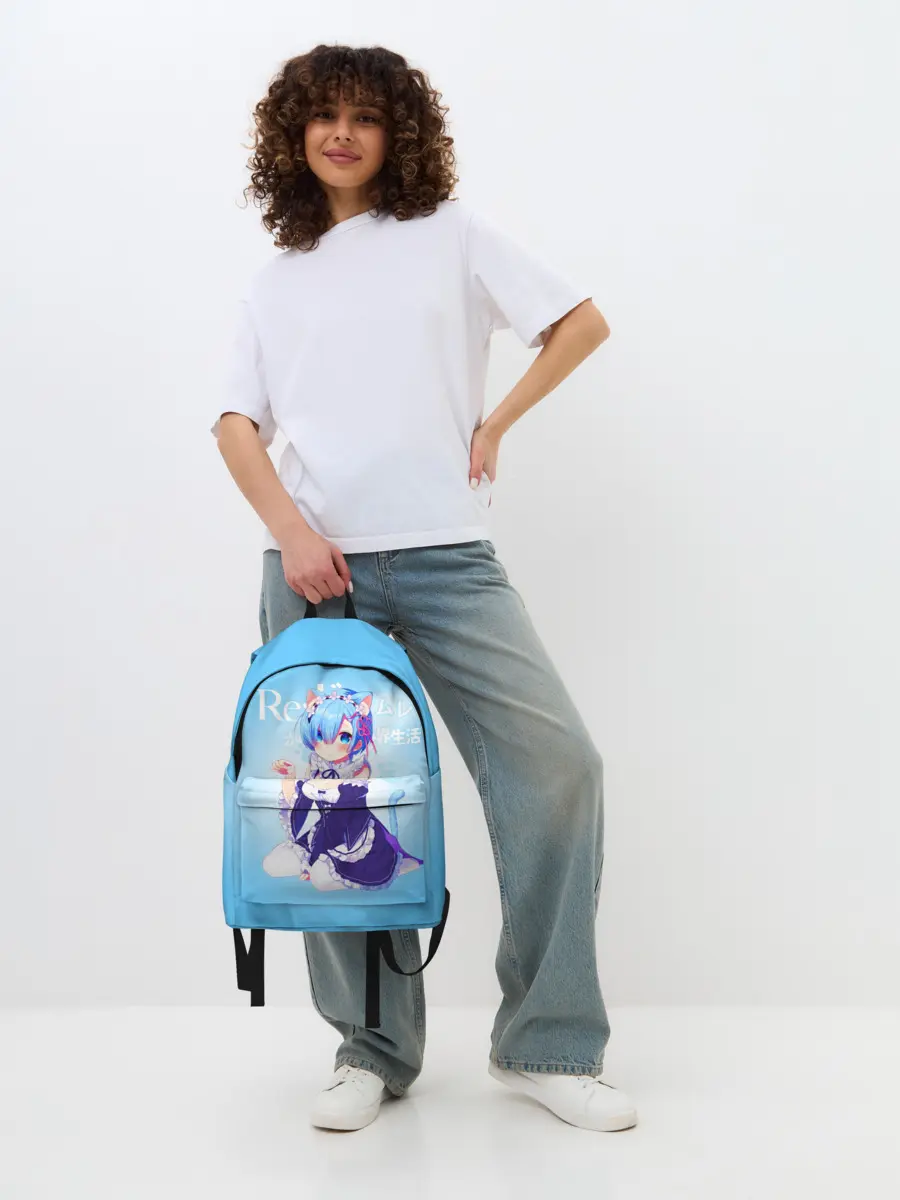 Рюкзак джинсовый / Re:Zero. Рем