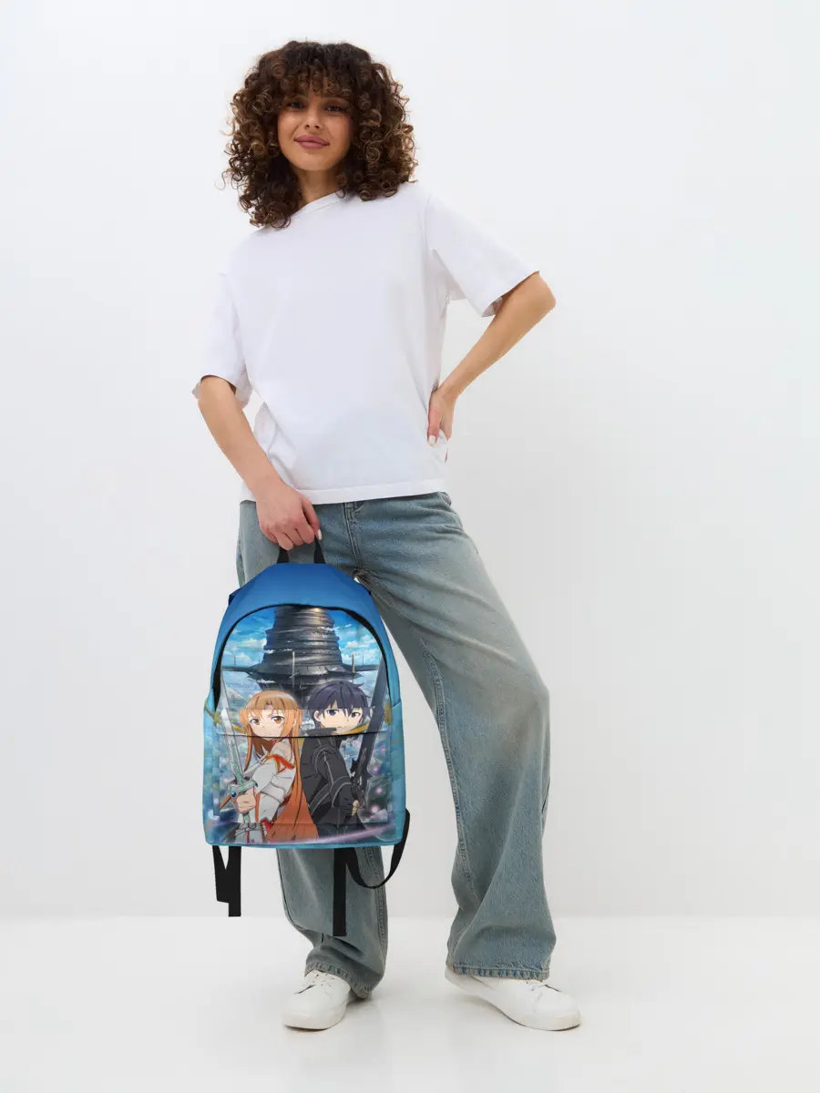 Рюкзак джинсовый / Мастера меча онлайн