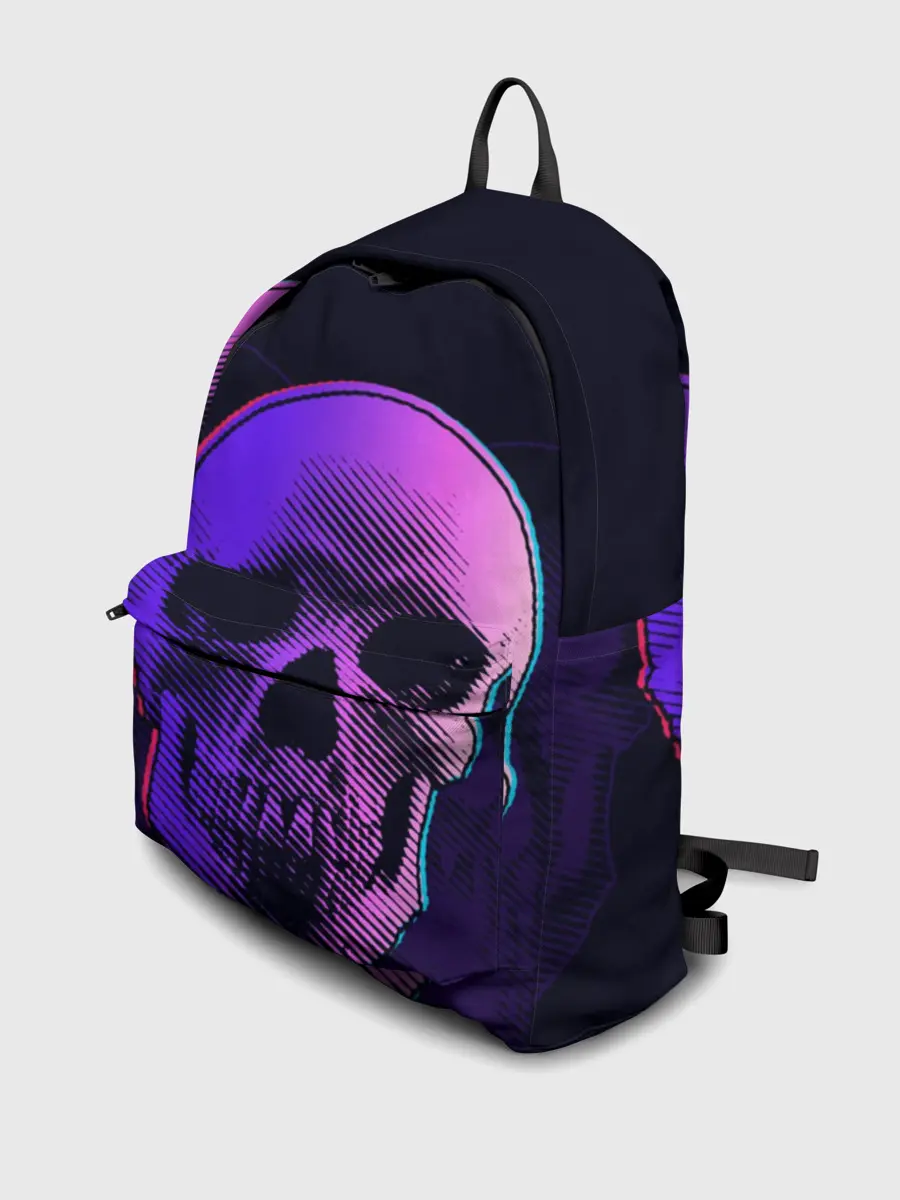 Рюкзак джинсовый / Токсичный череп