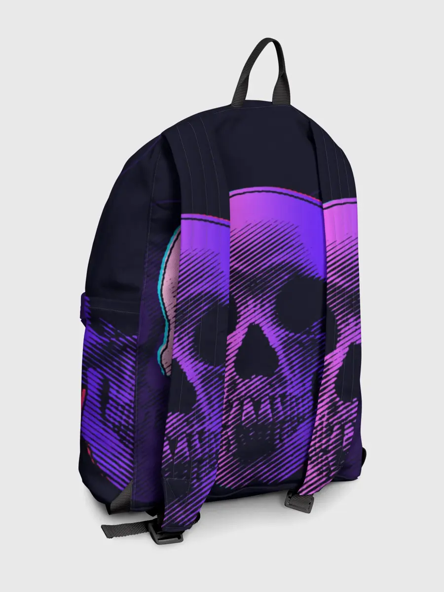 Рюкзак джинсовый / Токсичный череп