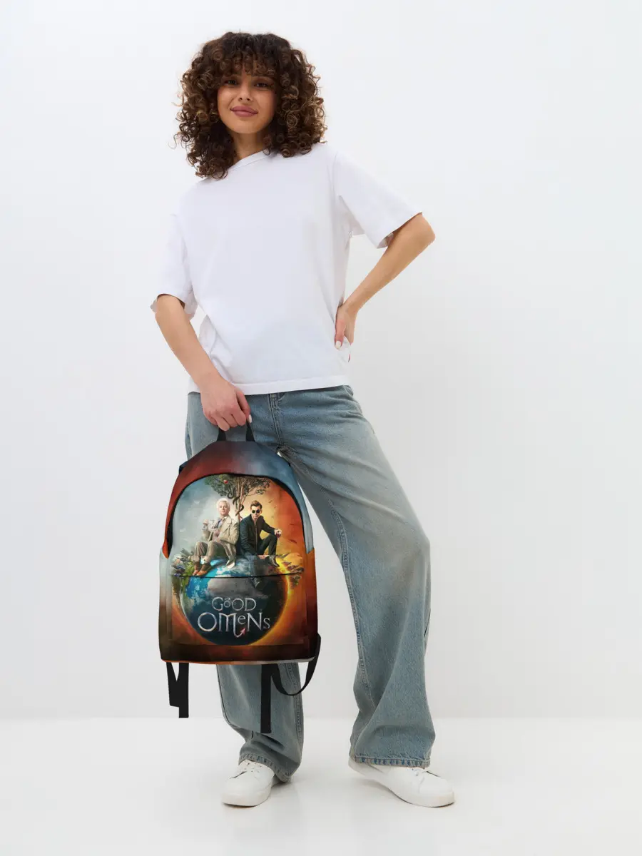 Рюкзак джинсовый / Благие знамения