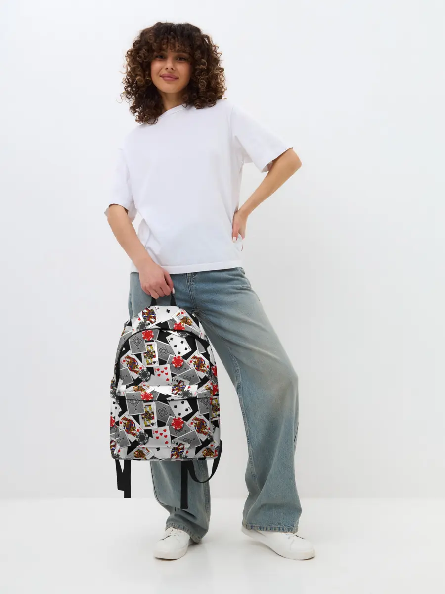 Рюкзак джинсовый / Игральные карты