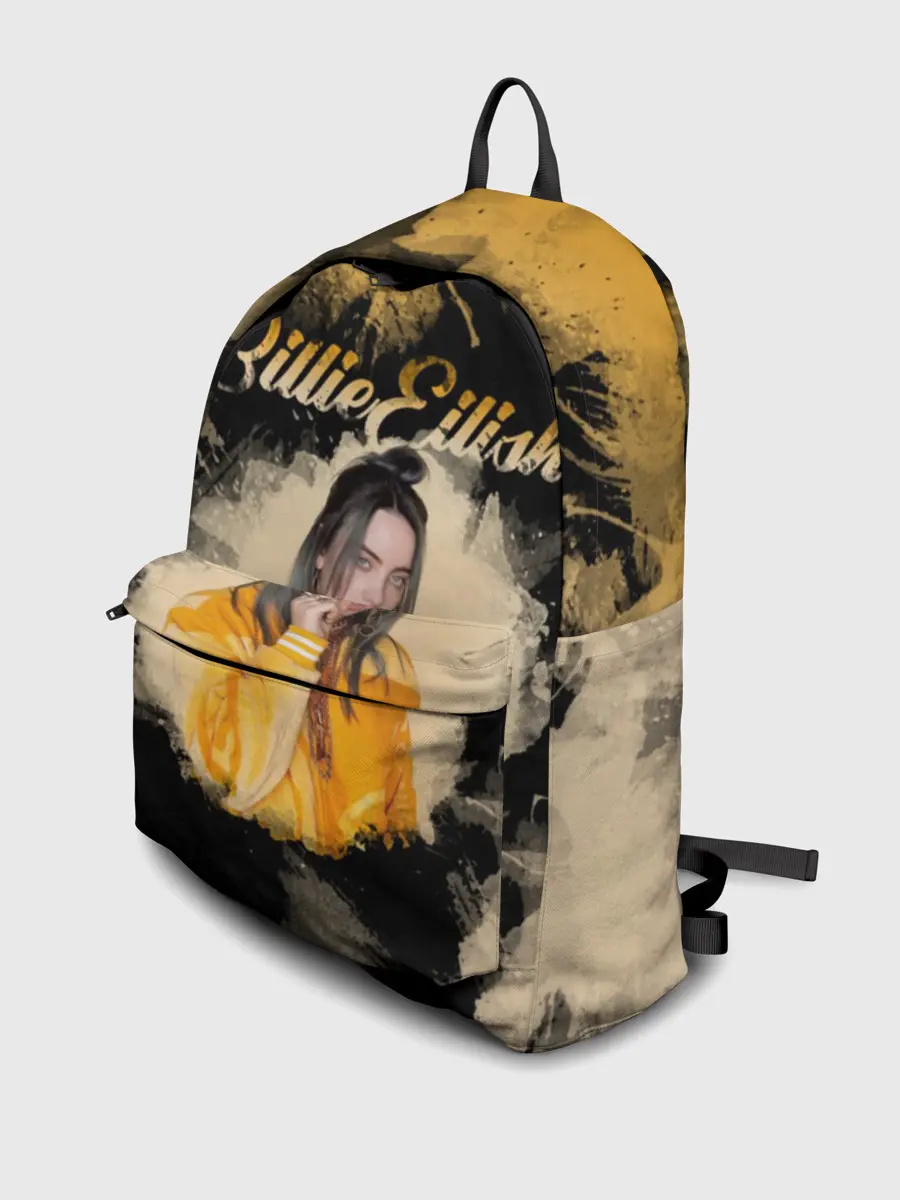 Рюкзак джинсовый / Billie Eilish Акварель