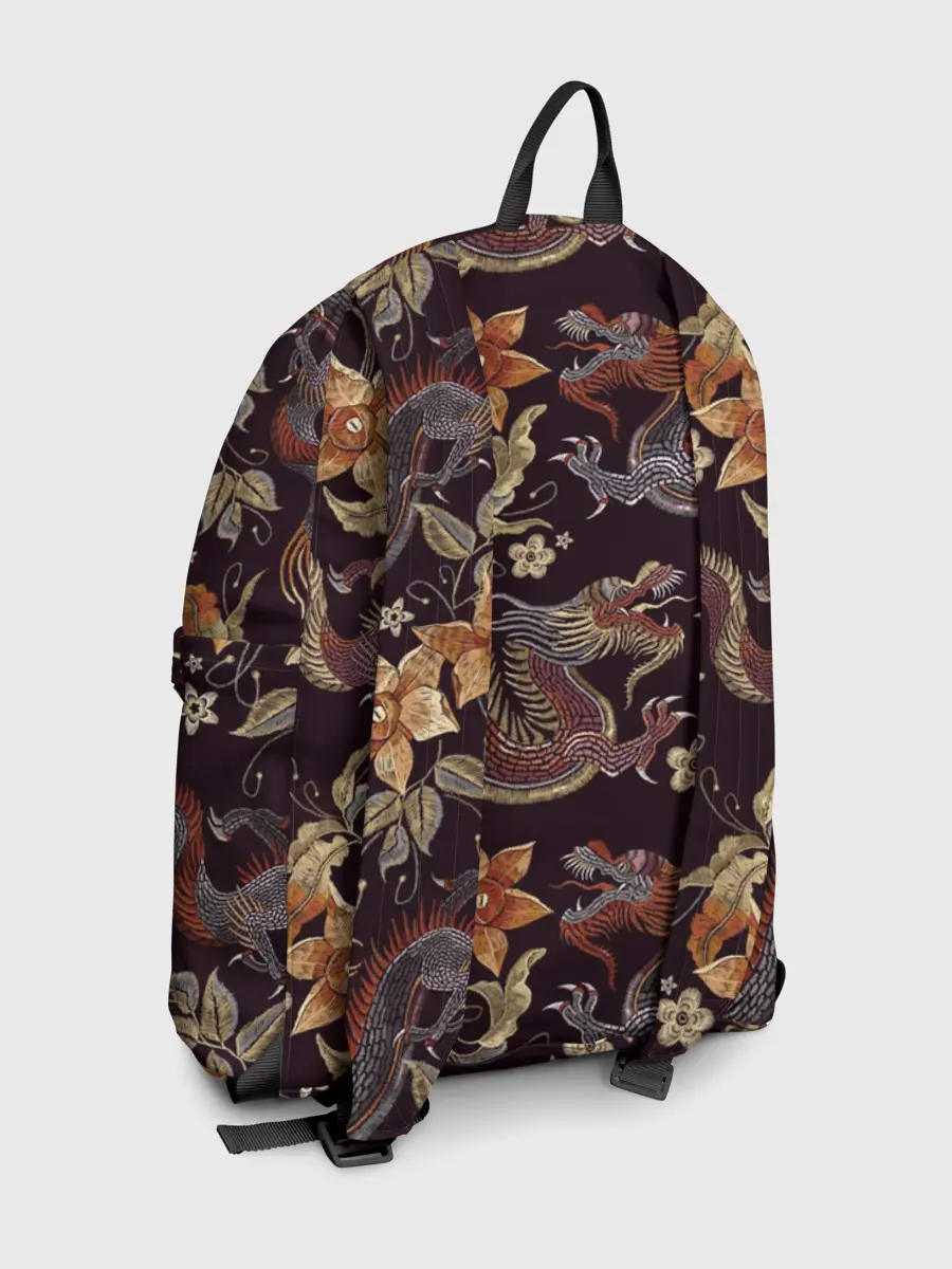 Рюкзак джинсовый / Японские драконы