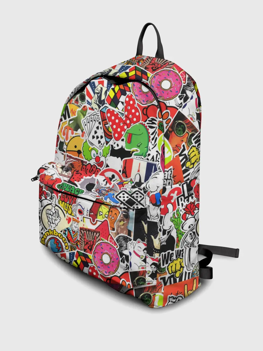 Рюкзак джинсовый / Sticker Bombing