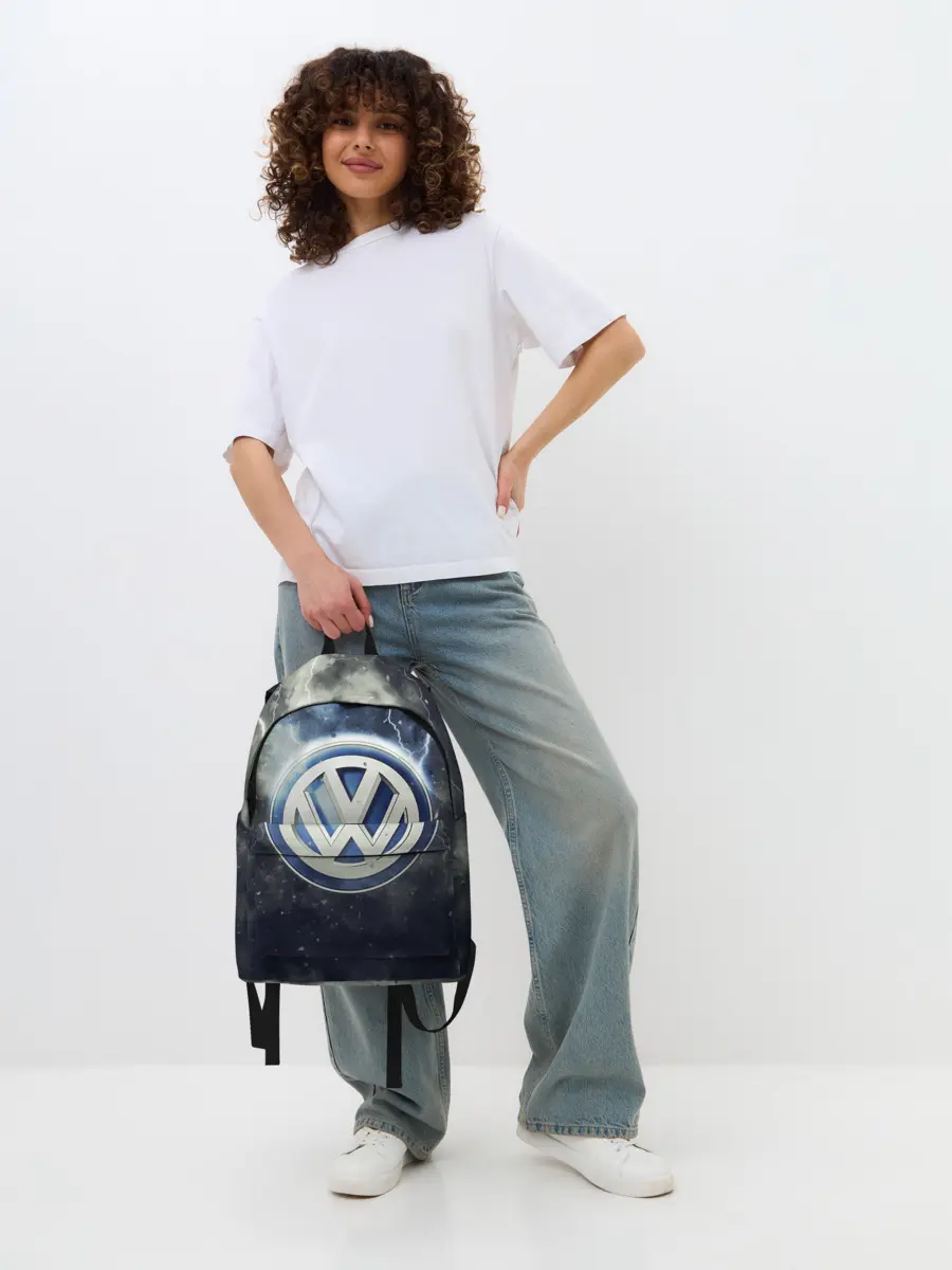 Рюкзак джинсовый / Логотип Wolksvagen